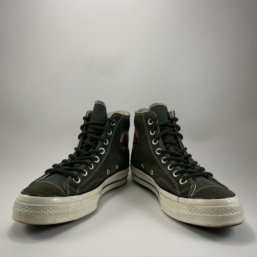 Converse Chuck Taylor 70 HI 'Utility Green' Suede Sneaker Mens Size 8, Womens 10 - Picture 10 of 11
